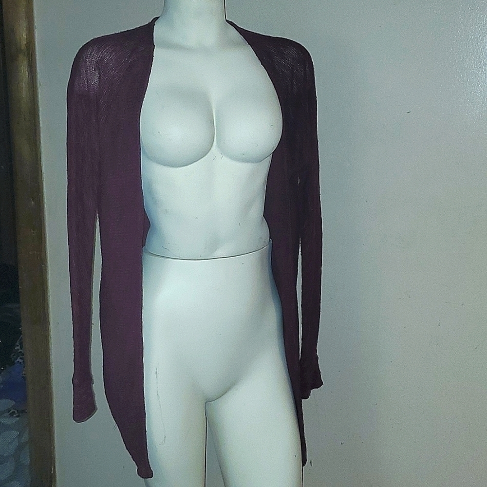 SM American eagle maroon draping cardigan